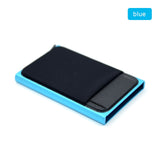 RFID Aluminum Wallet With Elasticity Back Pouch