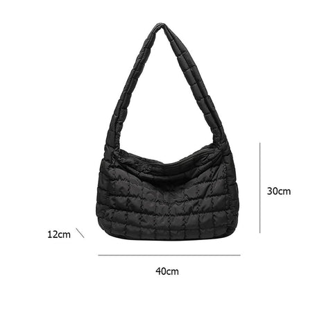 2022 Lattice Pattern Shoulder Bag