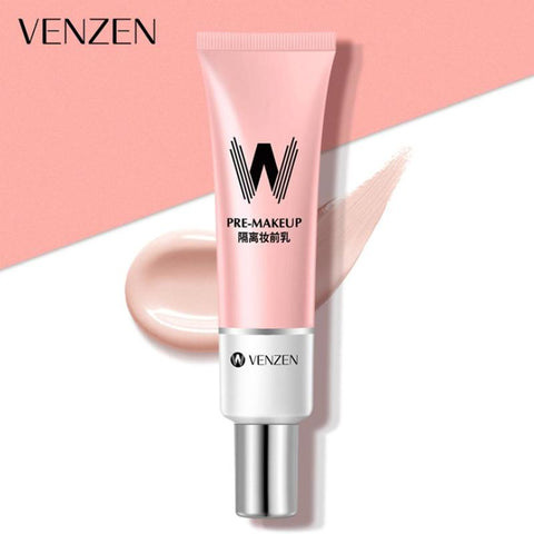 30ml VENZEN W Primer Make Up Shrink Pore Primer Base Smooth Face Brighten Makeup Skin Invisible Pores Concealer Korea