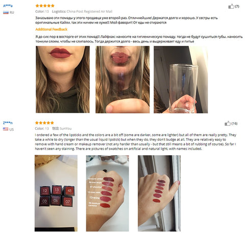 FOCALLURE 10 Colors Liquid Matte Lipstick Cosmetics Makeup Chameleon Liquid LipsticksLip Gloss Stick Make up Lips Lipgloss
