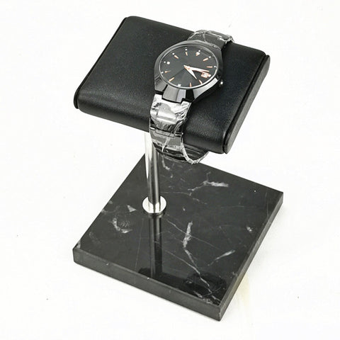 Marble and PU Leather Watch Holder Stand Watch Display Case