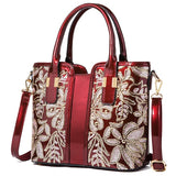 Luxury Fashion High Quality Appliques Flower Women's Messenger Bag