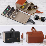 Portable  Eyeglasses Storage PU Leather Case